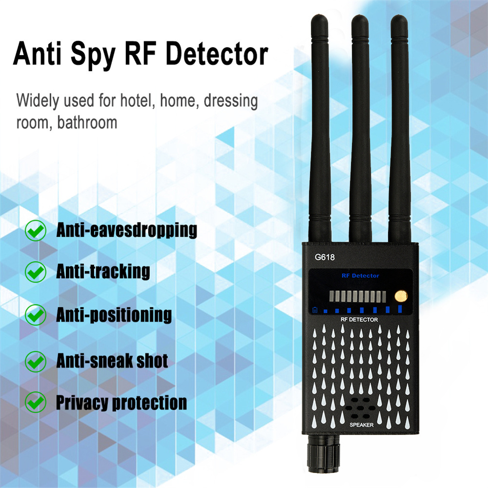 Signal Generator Spectrum Analyzer - Drie antennes Professioneel radiofrequentie-detectieapparaat GSM GPS