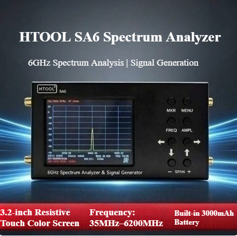 Signal Generator Spectrum Analyzer - Handheld Spectrum Analyzer 35MHz‑6.2GHz RF Signaalgenerator
