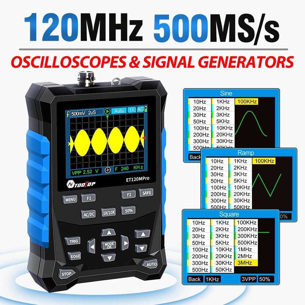 TOOLTOP ET120MPro Draagbare 12 - Signal Generator Spectrum Analyzer recensie en prijs